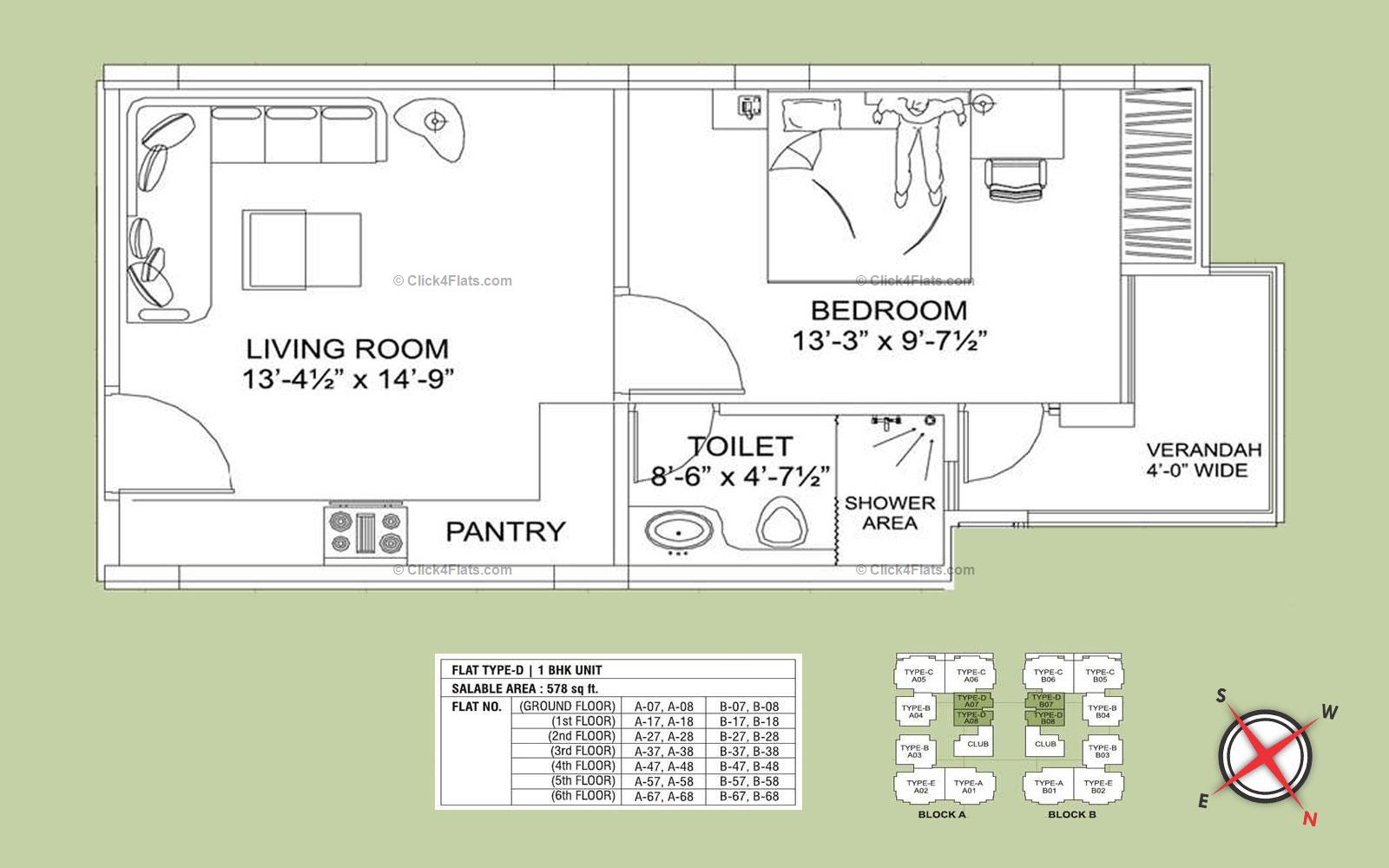 Kohinoor Garden 1 BHK 