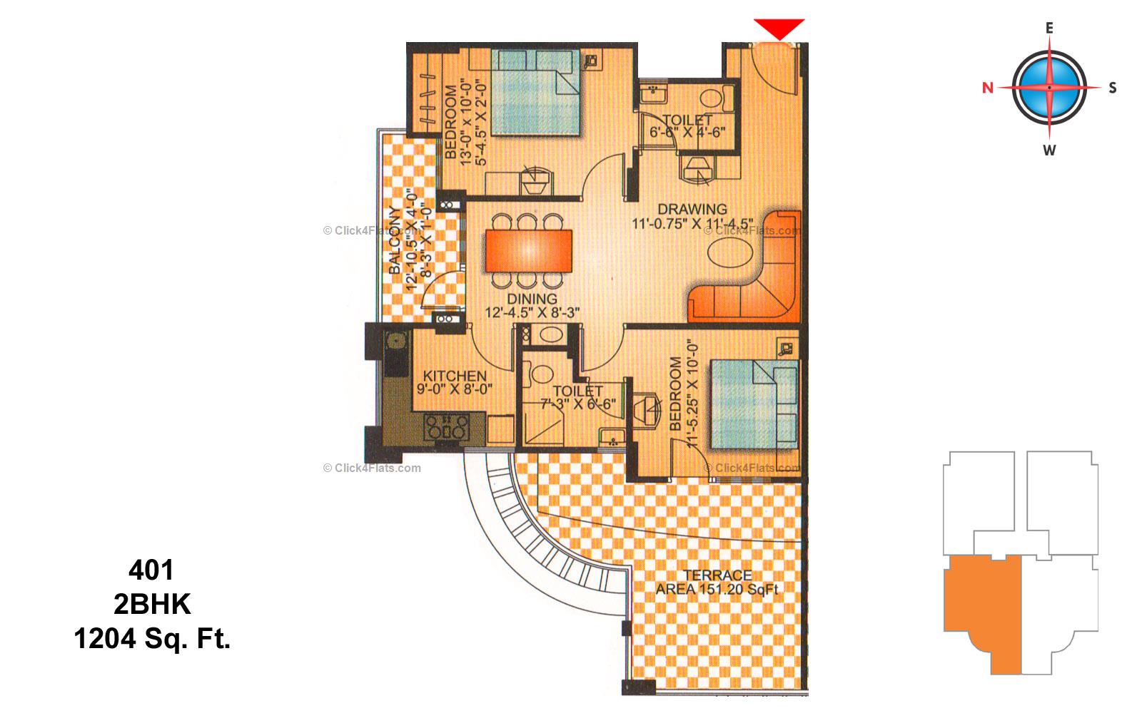 Sunshine Signature 2 BHK 