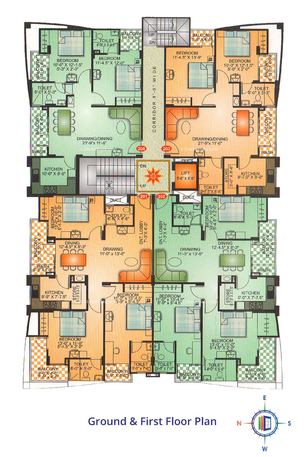 Sunshine Signature Ground & First Floor Plan