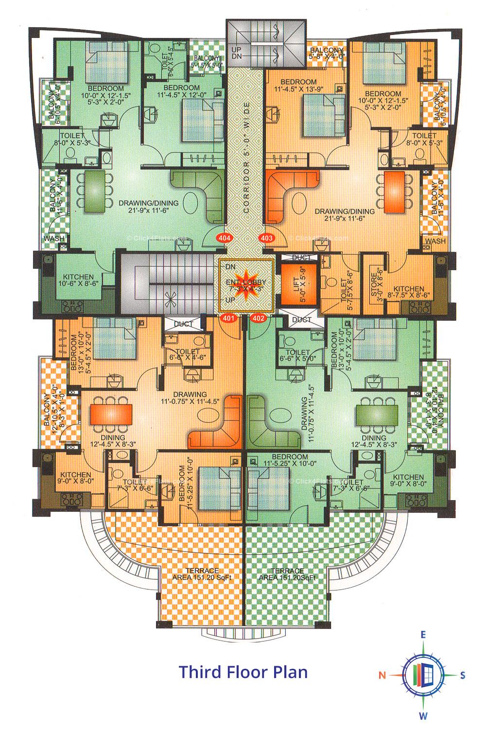 Sunshine Signature Third Floor Plan