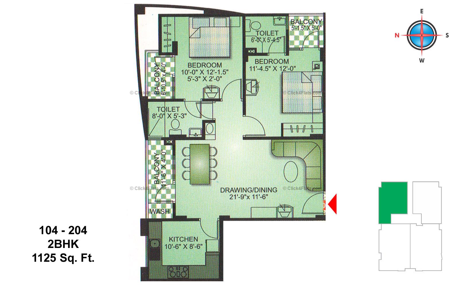 Sunshine Signature 2 BHK 