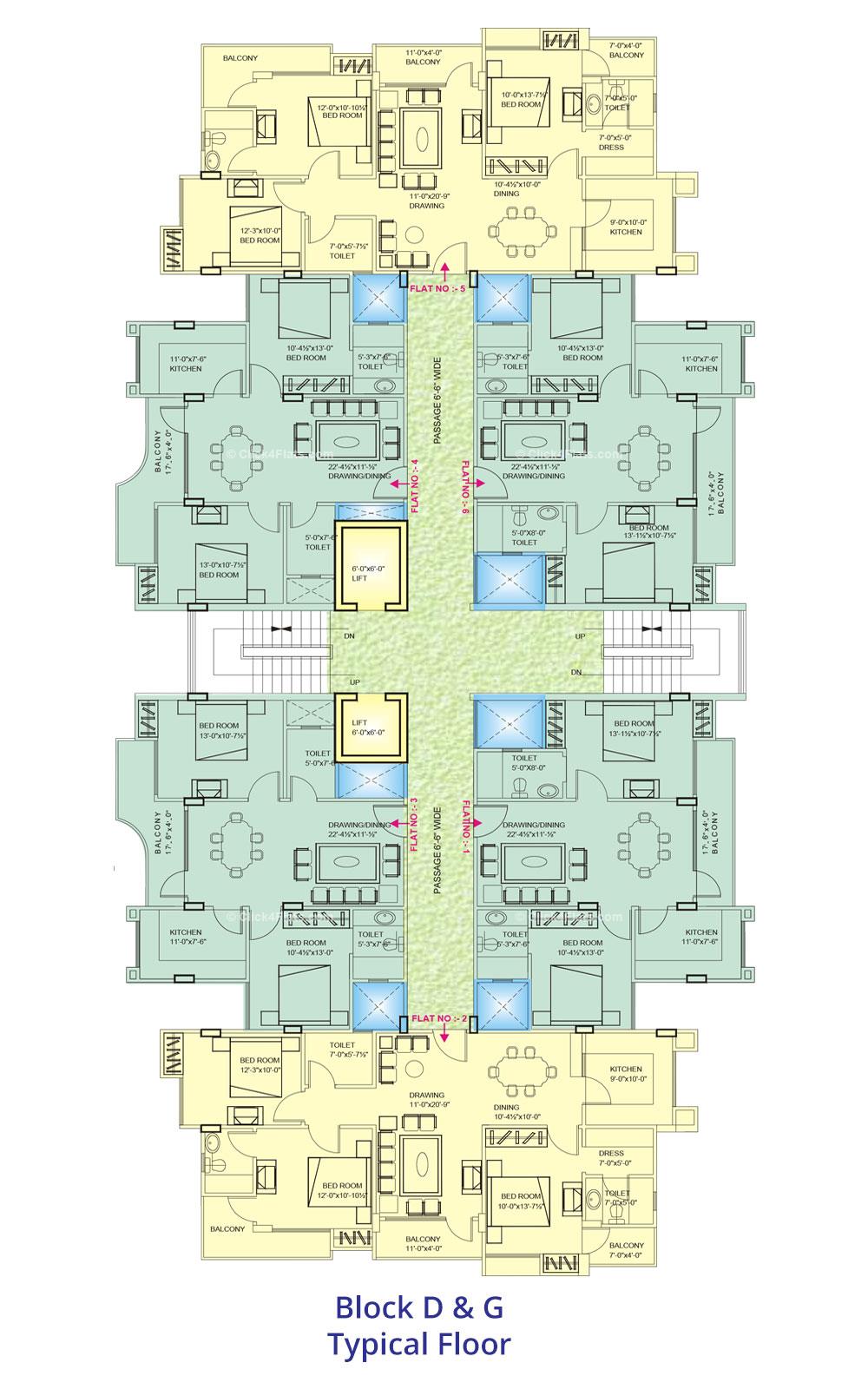 Hanging Gardens Typical Floor Plan