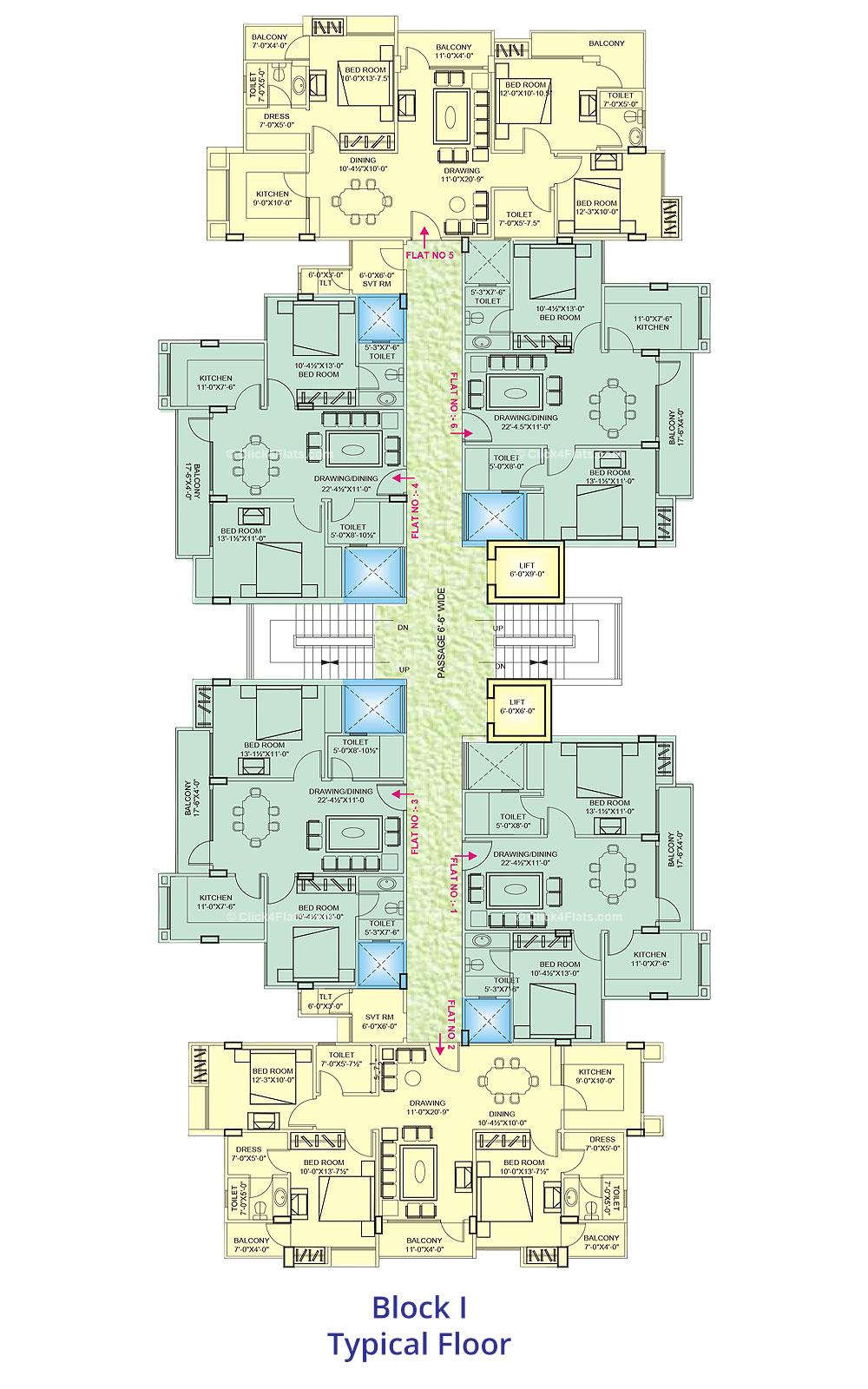 Hanging Gardens Typical Floor Plan