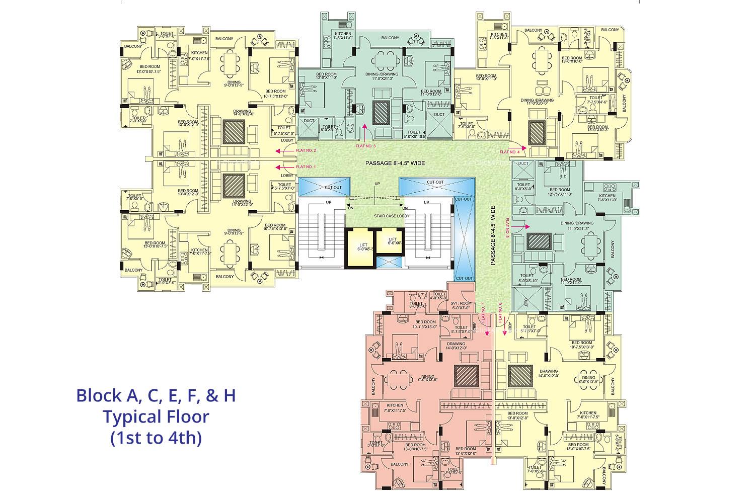 Hanging Gardens Typical Floor Plan 