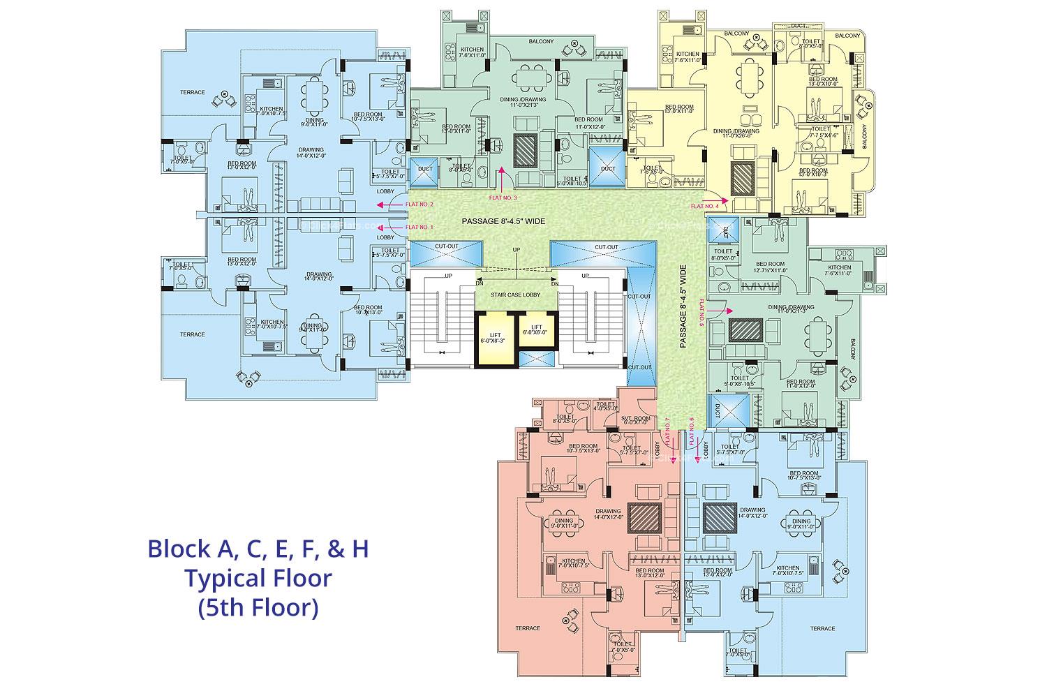 Hanging Gardens Typical Floor Plan