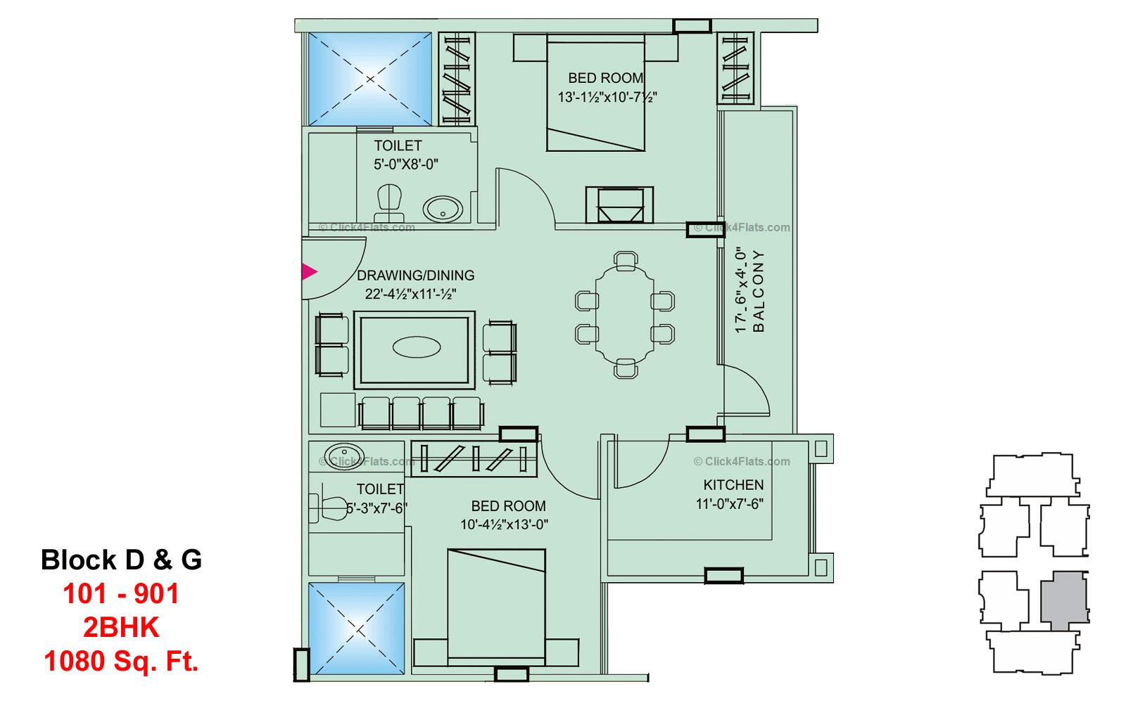 Hanging Gardens 2 BHK 