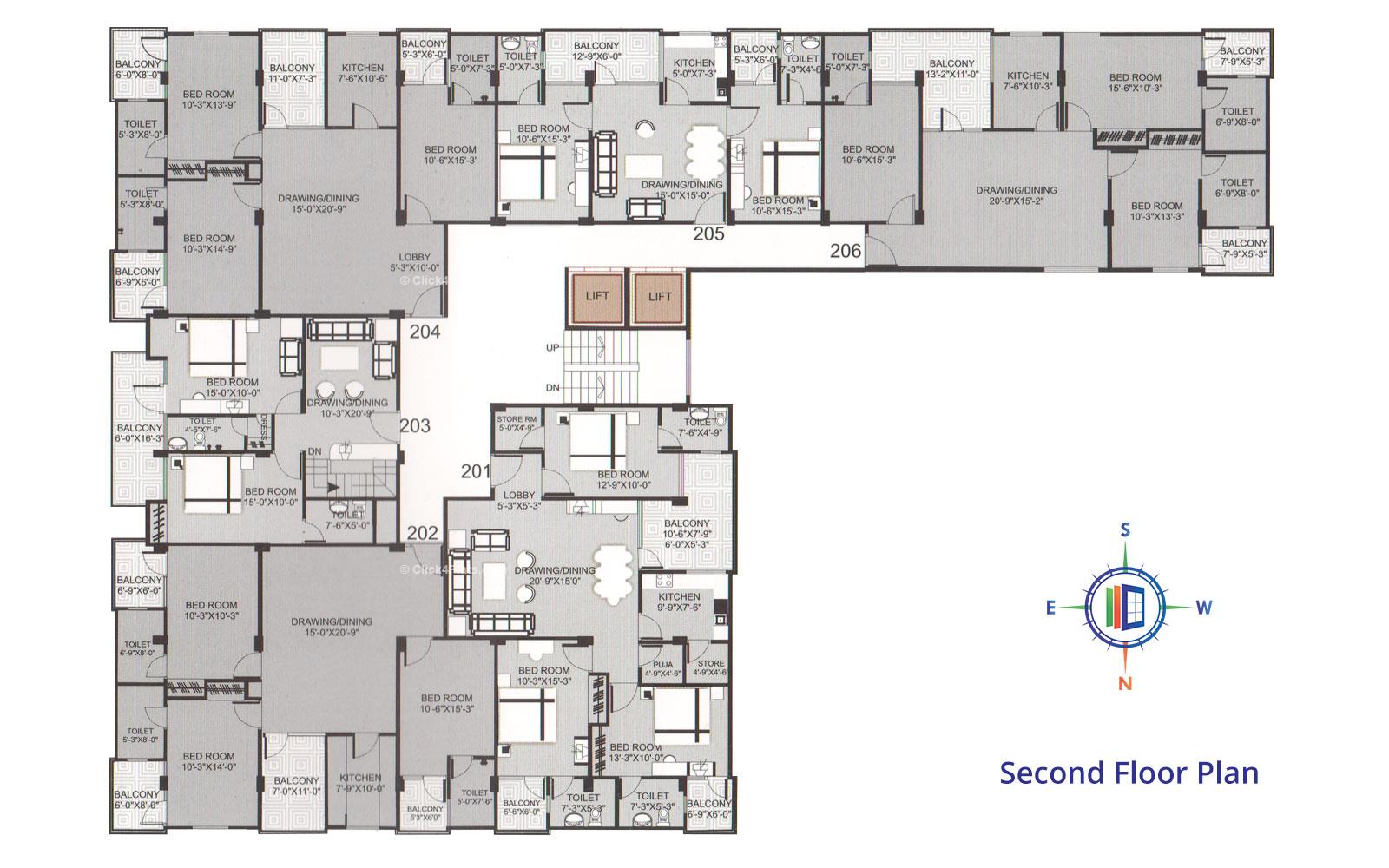 Pearl Edge Second Floor Plan