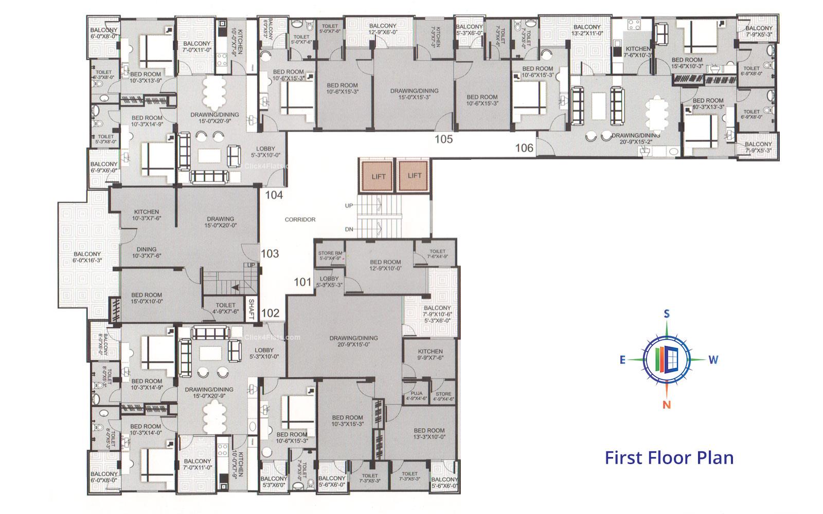 Pearl Edge First Floor Plan