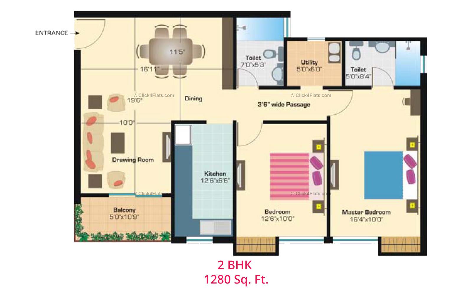 Rangoli Gardens 2 BHK 