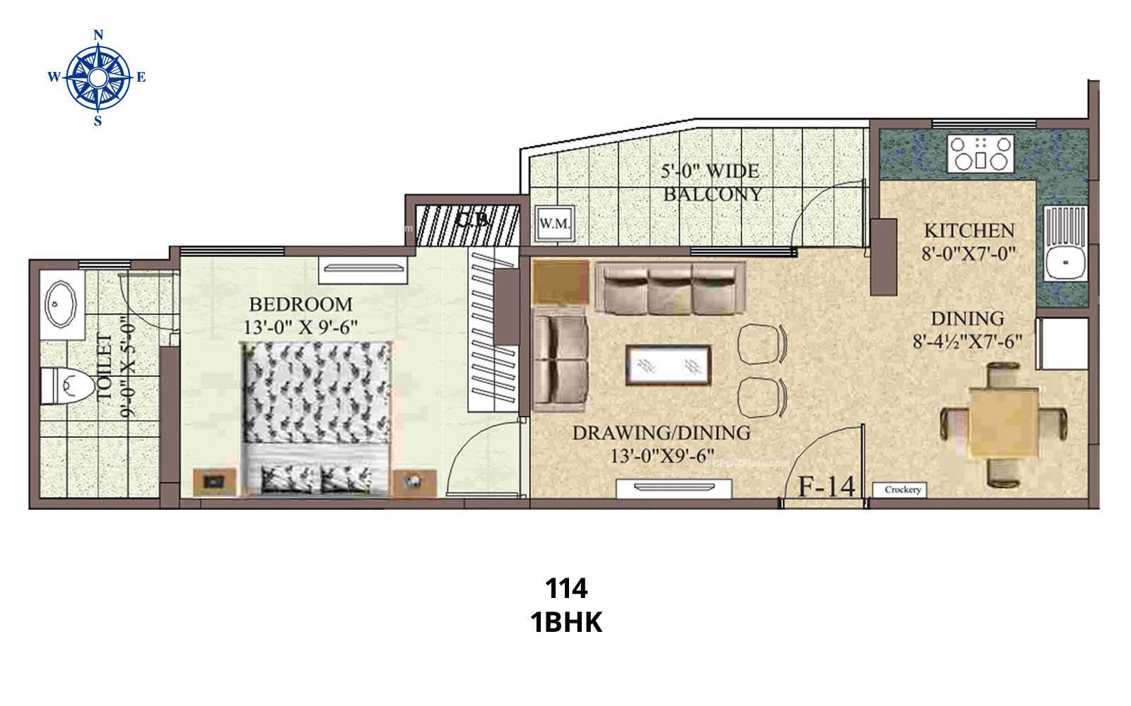 Pamposh 1 BHK 