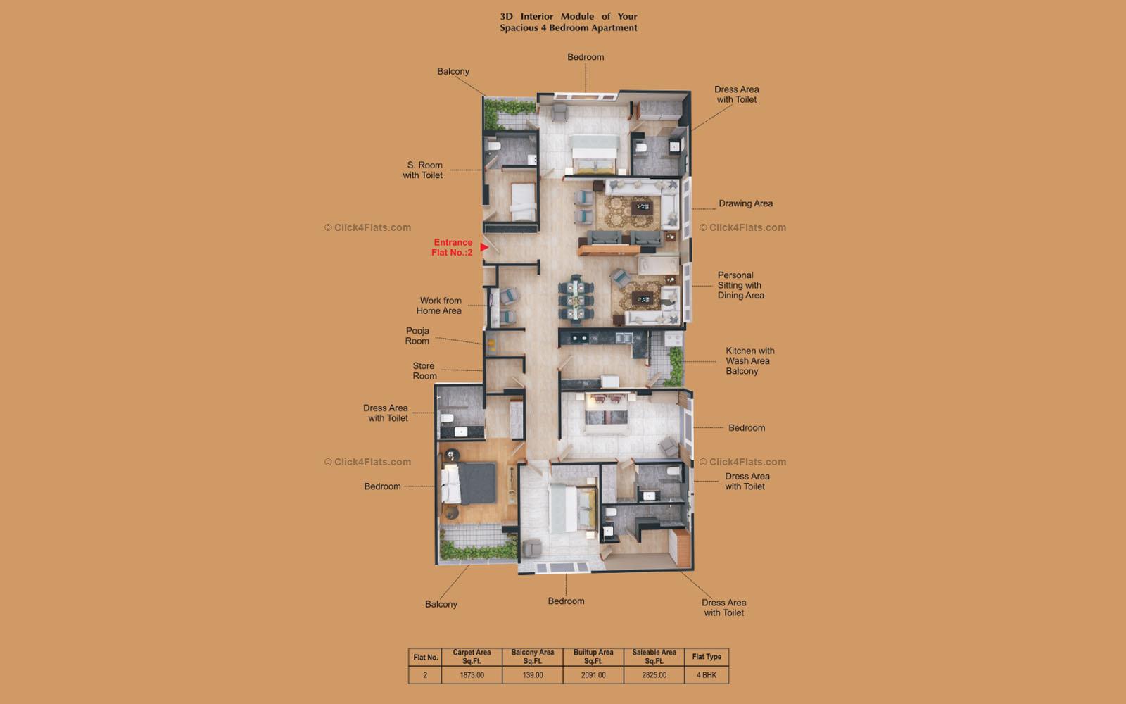 Okay Plus Parambhu Kripa 4 BHK 