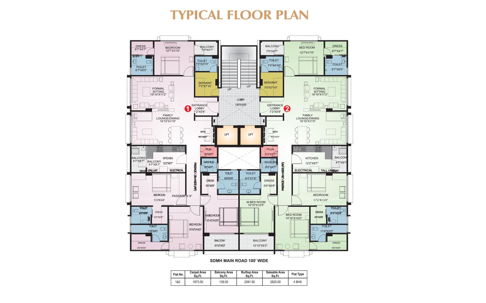 Okay Plus Parambhu Kripa Typical Floor Plan