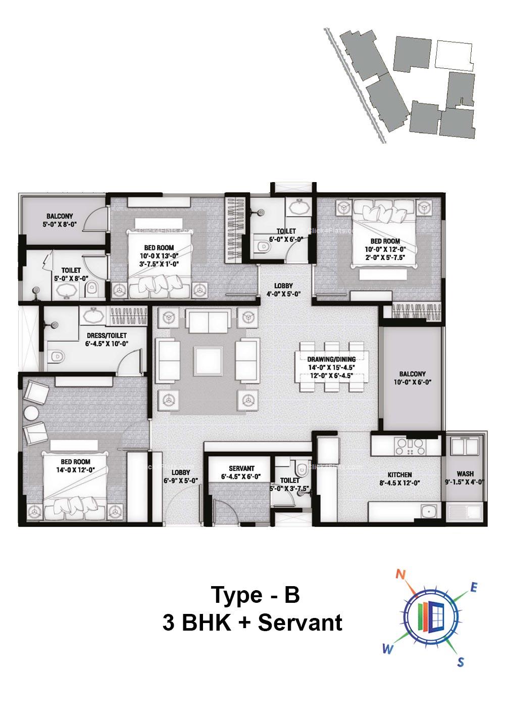 Pinnacle 3 BHK 