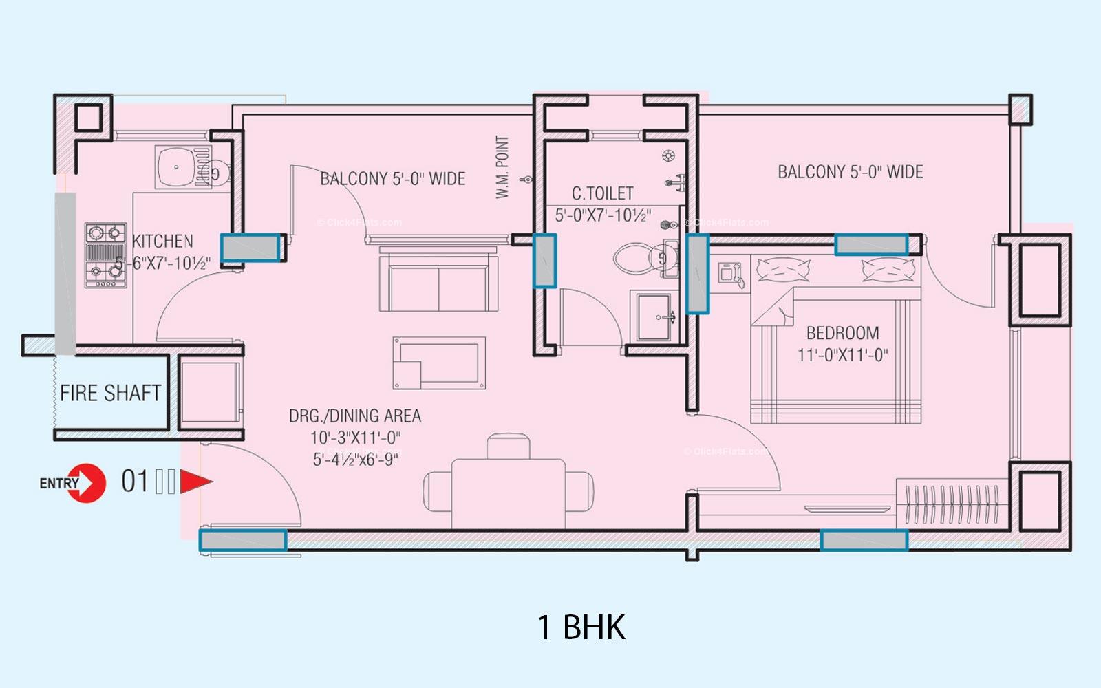 Platinum Heights 1 BHK 