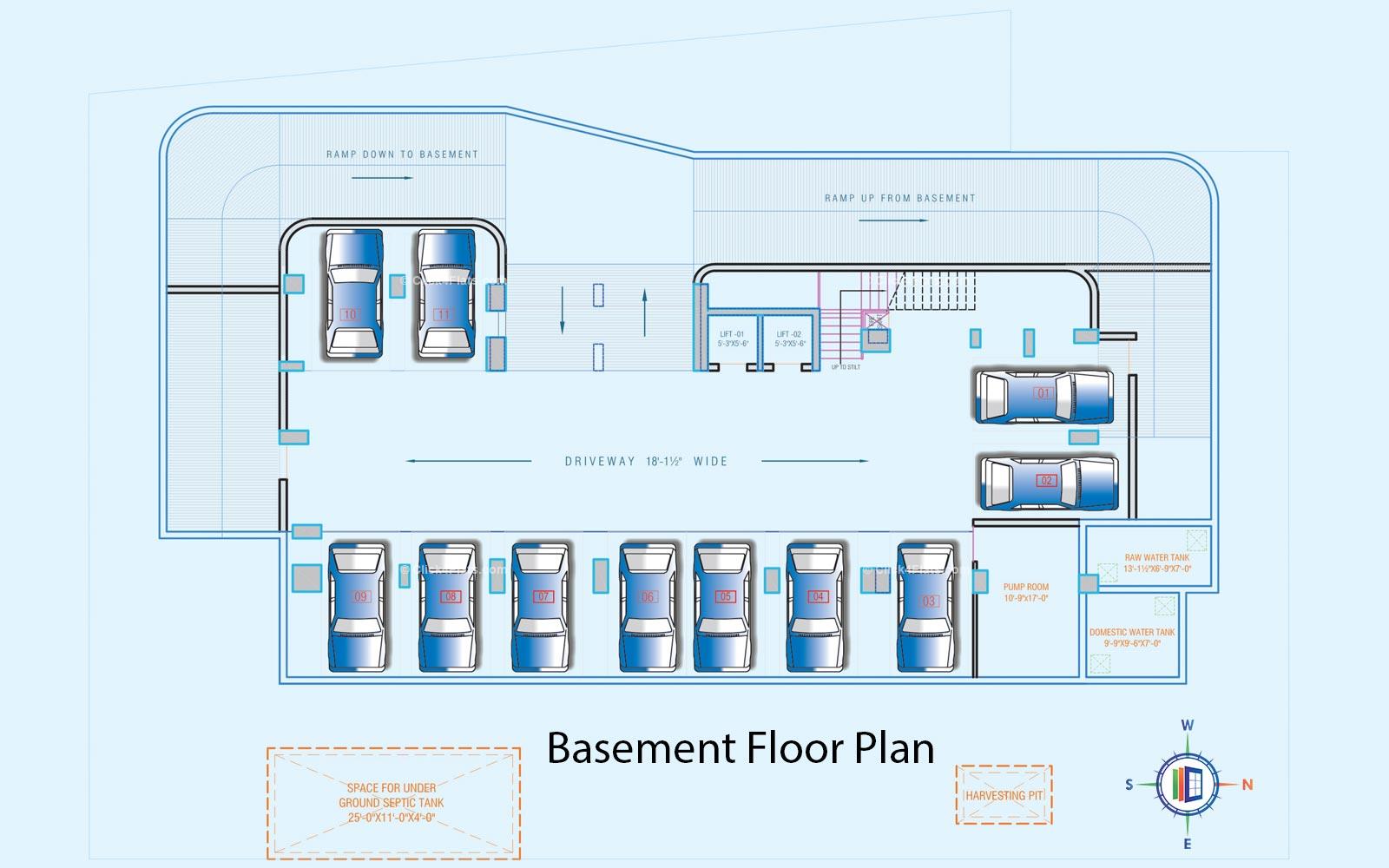 Platinum Heights Basement Floor Plan