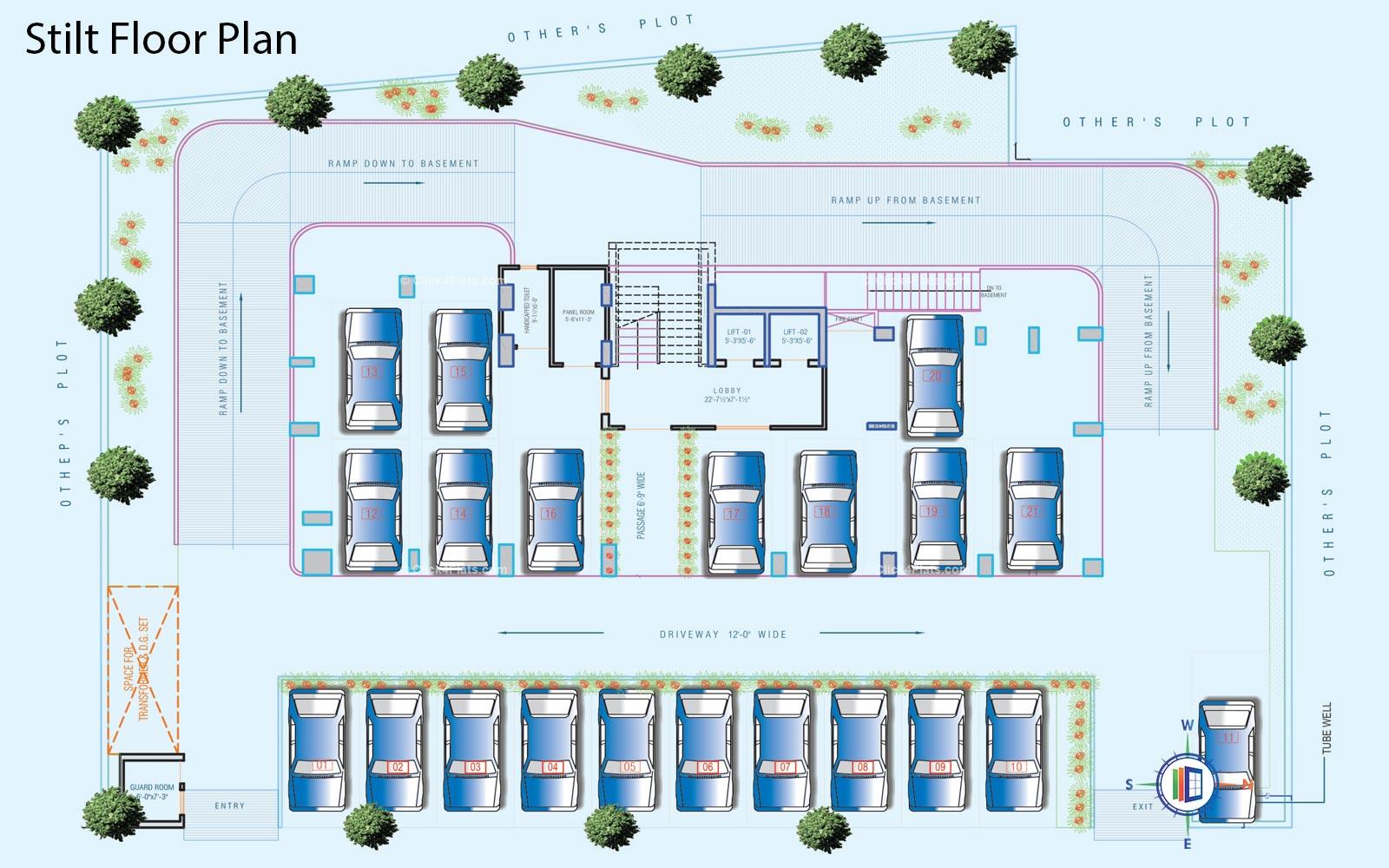 Platinum Heights Stilt Floor Plan