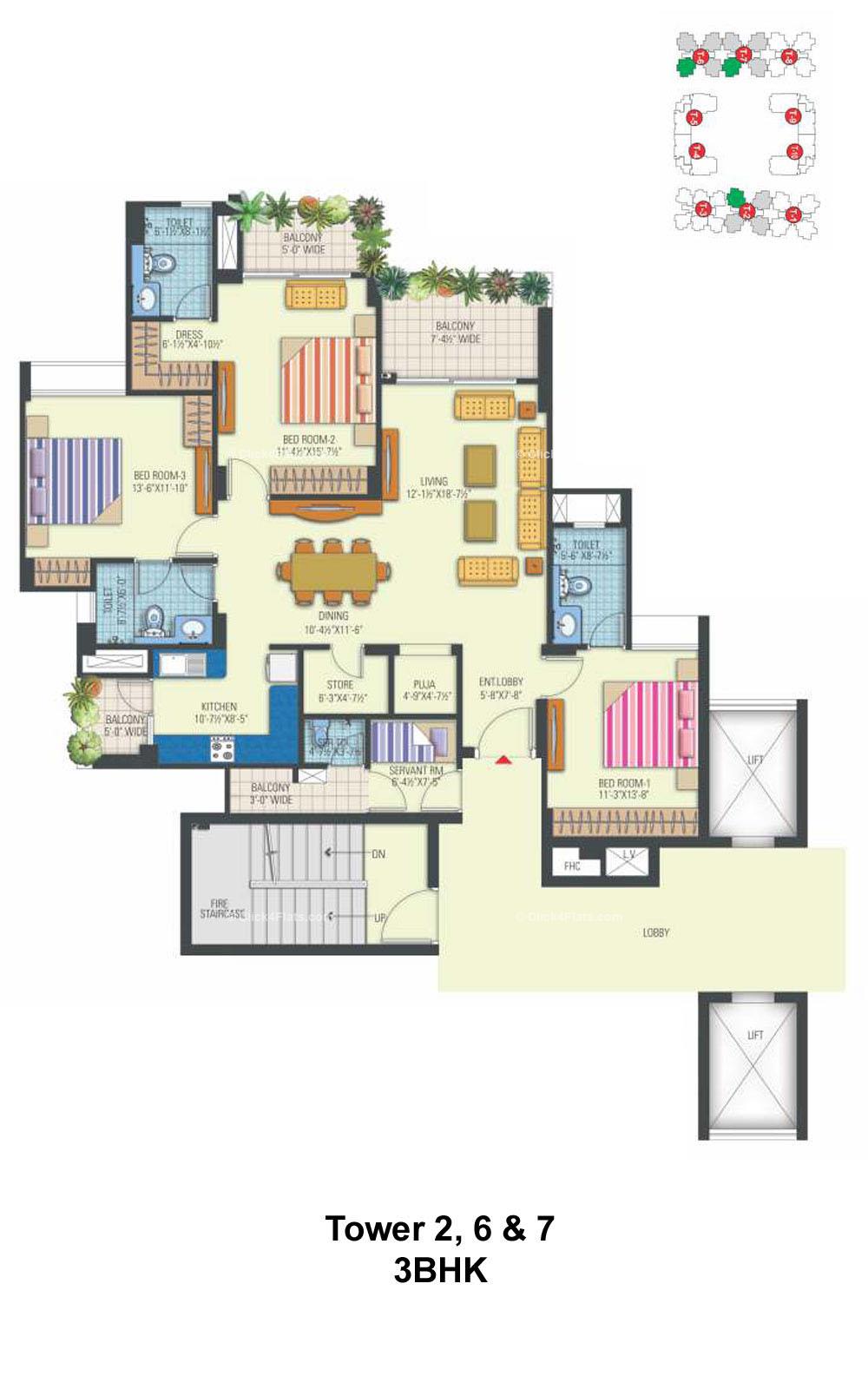 Rangoli Greens 3 BHK 