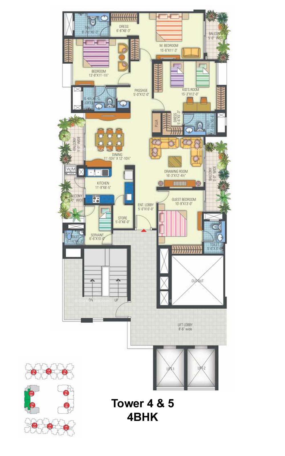 Rangoli Greens 4 BHK 