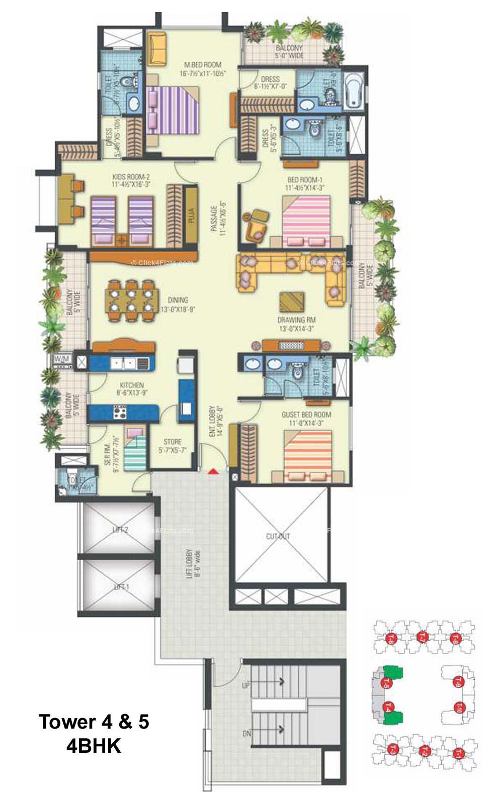 Rangoli Greens 4 BHK 