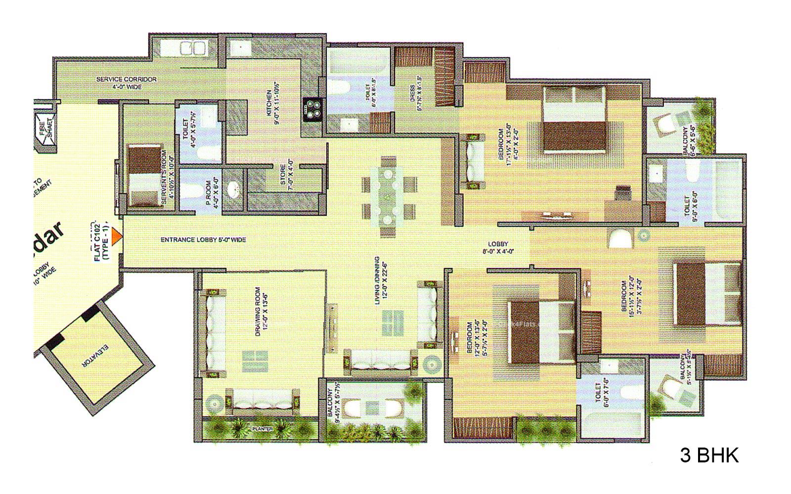 Radiant Casa 3 BHK 