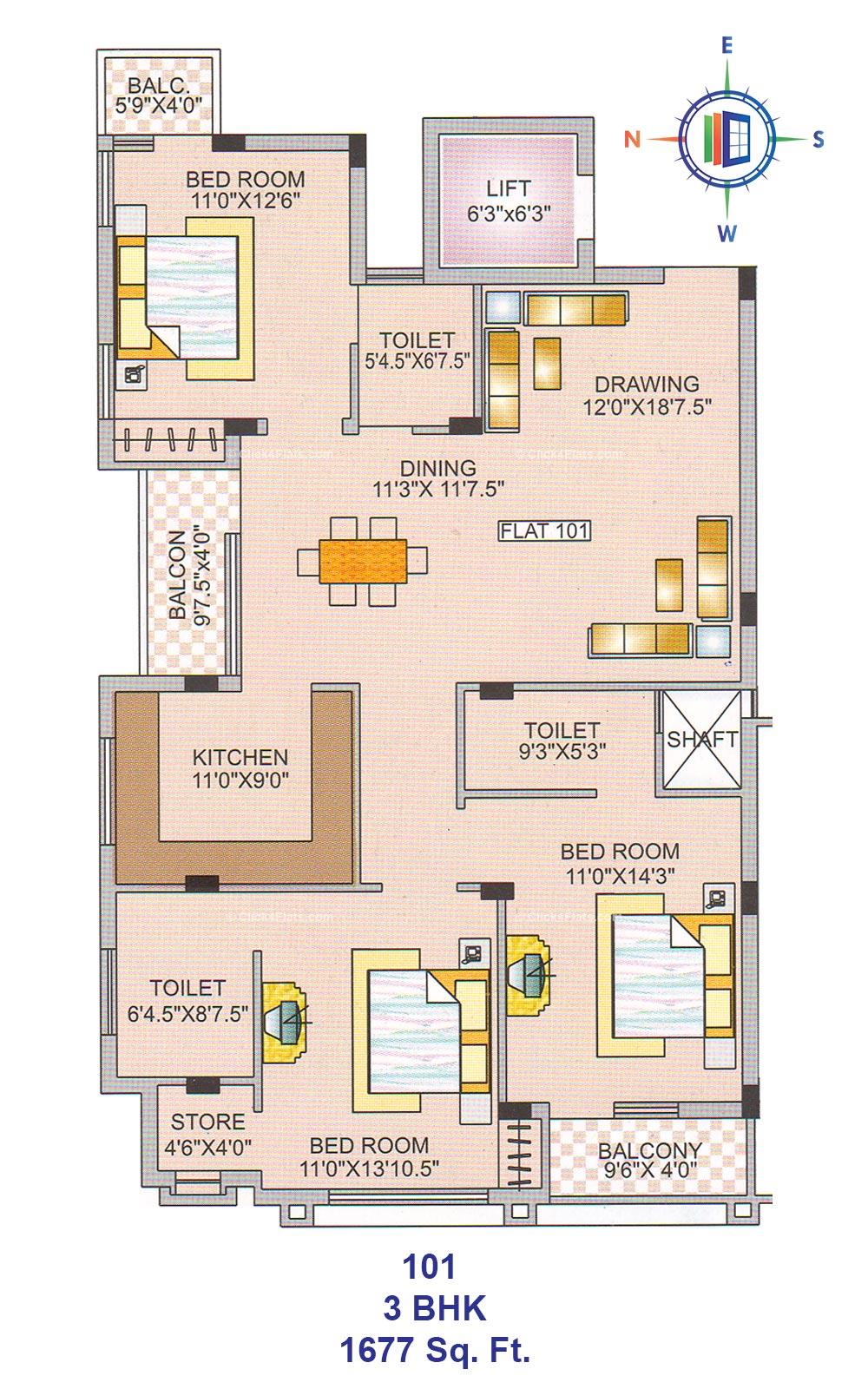 Royal Abode 3 BHK 