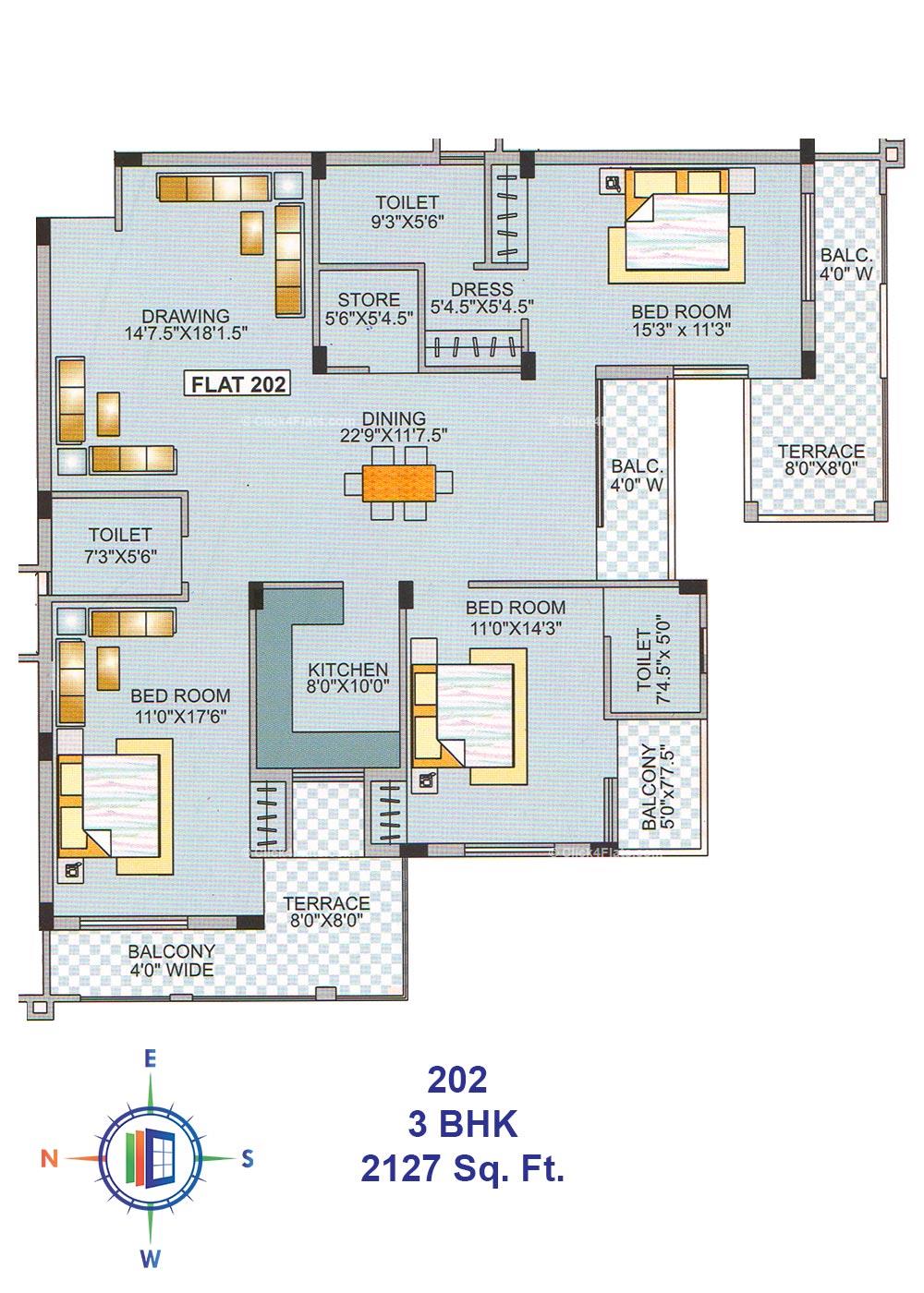 Royal Abode 3 BHK 