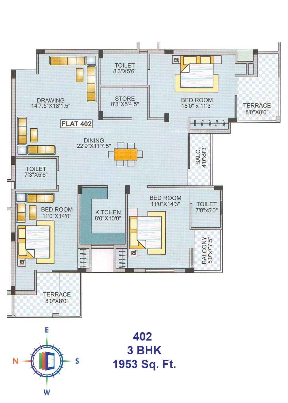 Royal Abode 3 BHK 