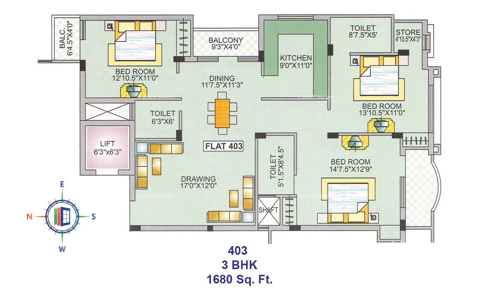 Royal Abode 3 BHK 