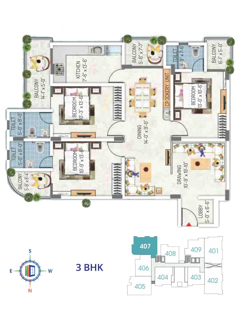 Royal Regalia 3 BHK 