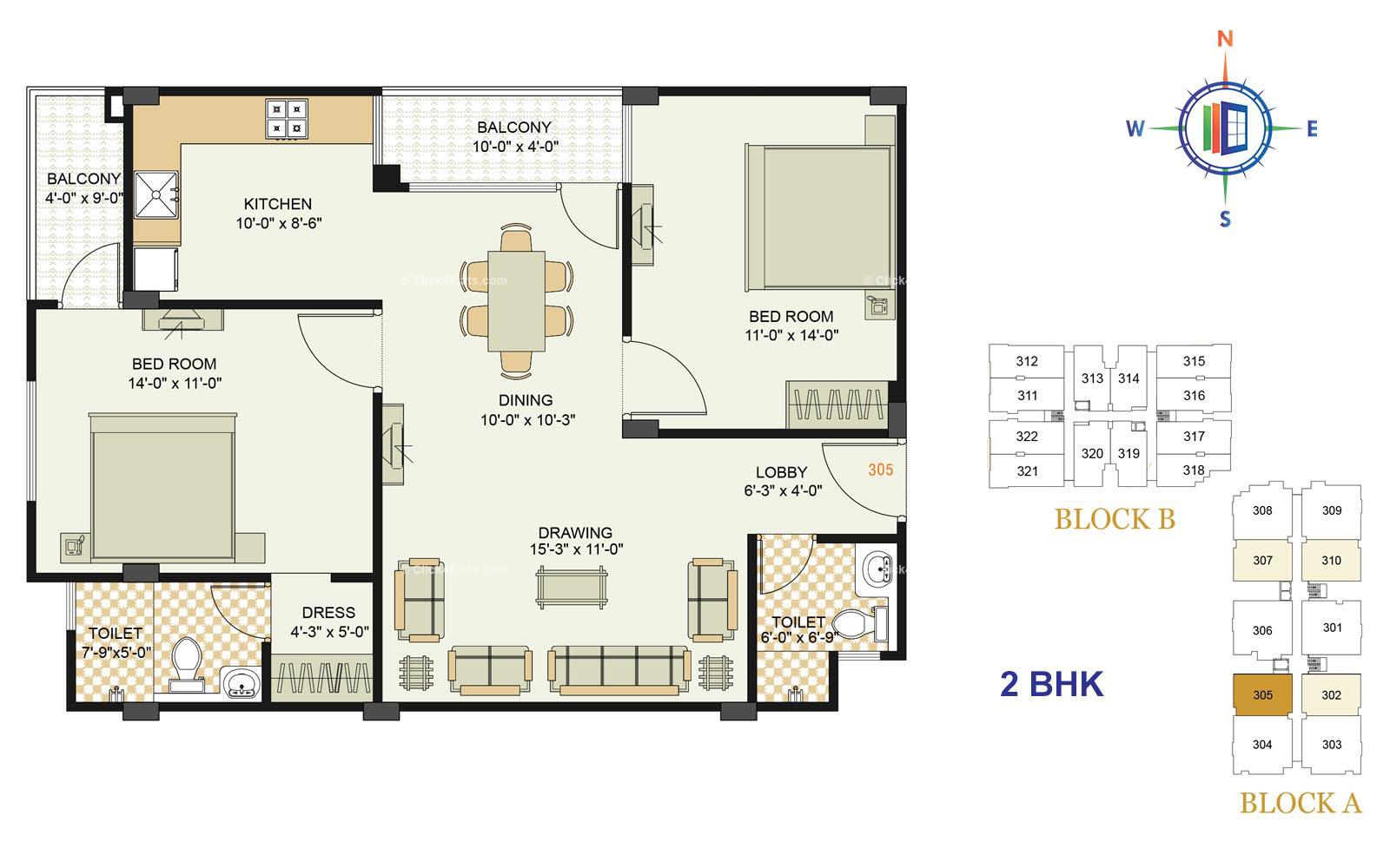 Royale Platinum 2 BHK 