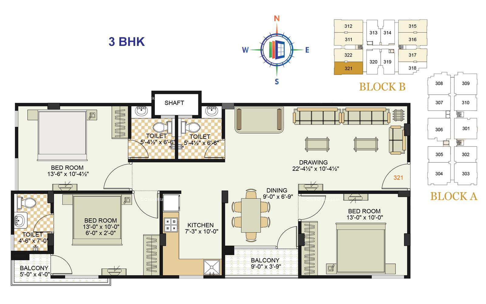 Royale Platinum 3 BHK 