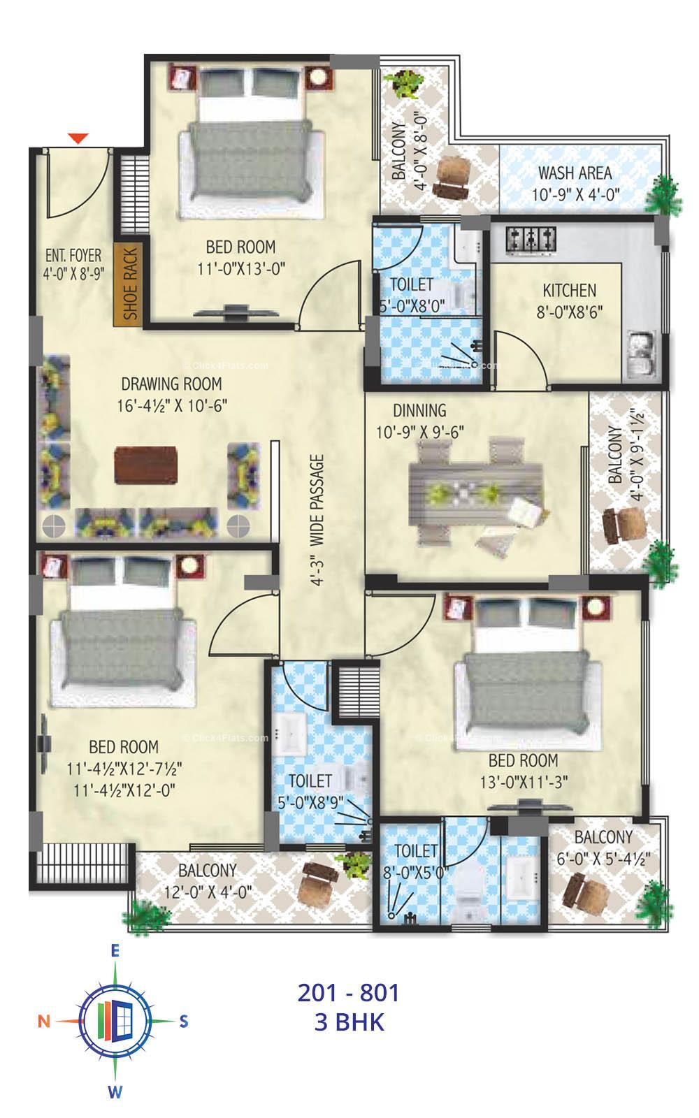 SDC Portico 3 BHK 