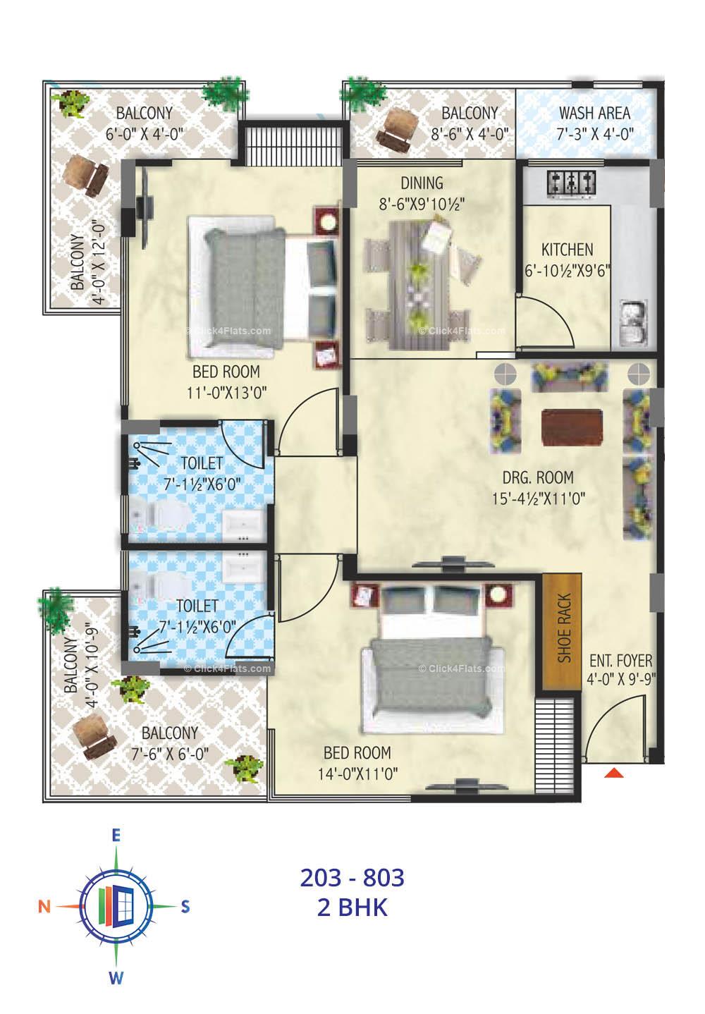 SDC Portico 2 BHK 