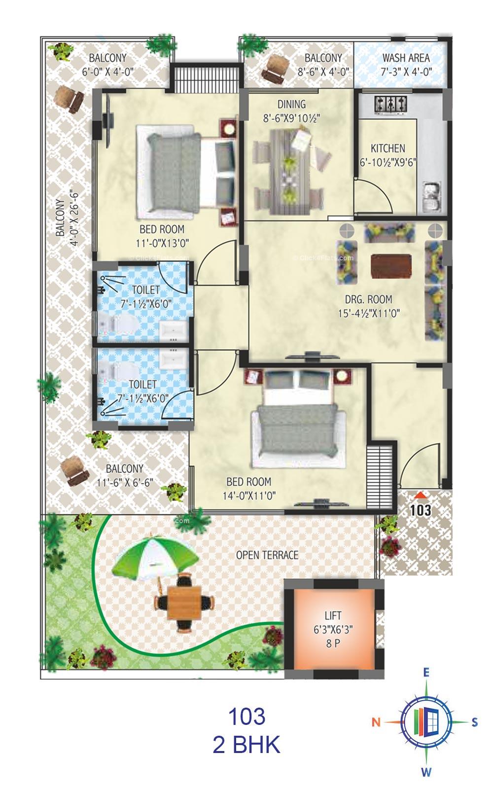 SDC Portico 2 BHK 