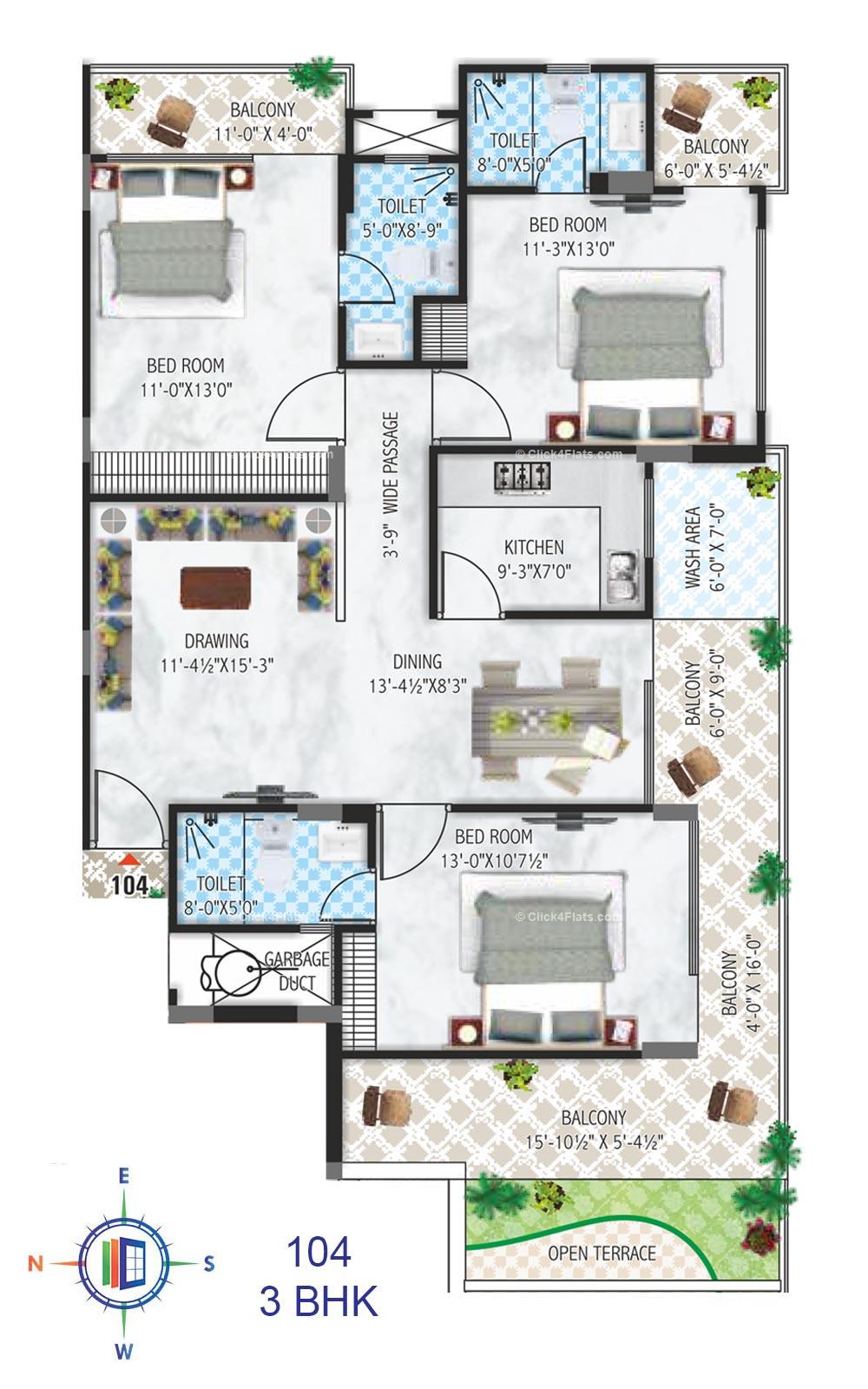 SDC Portico 3 BHK 