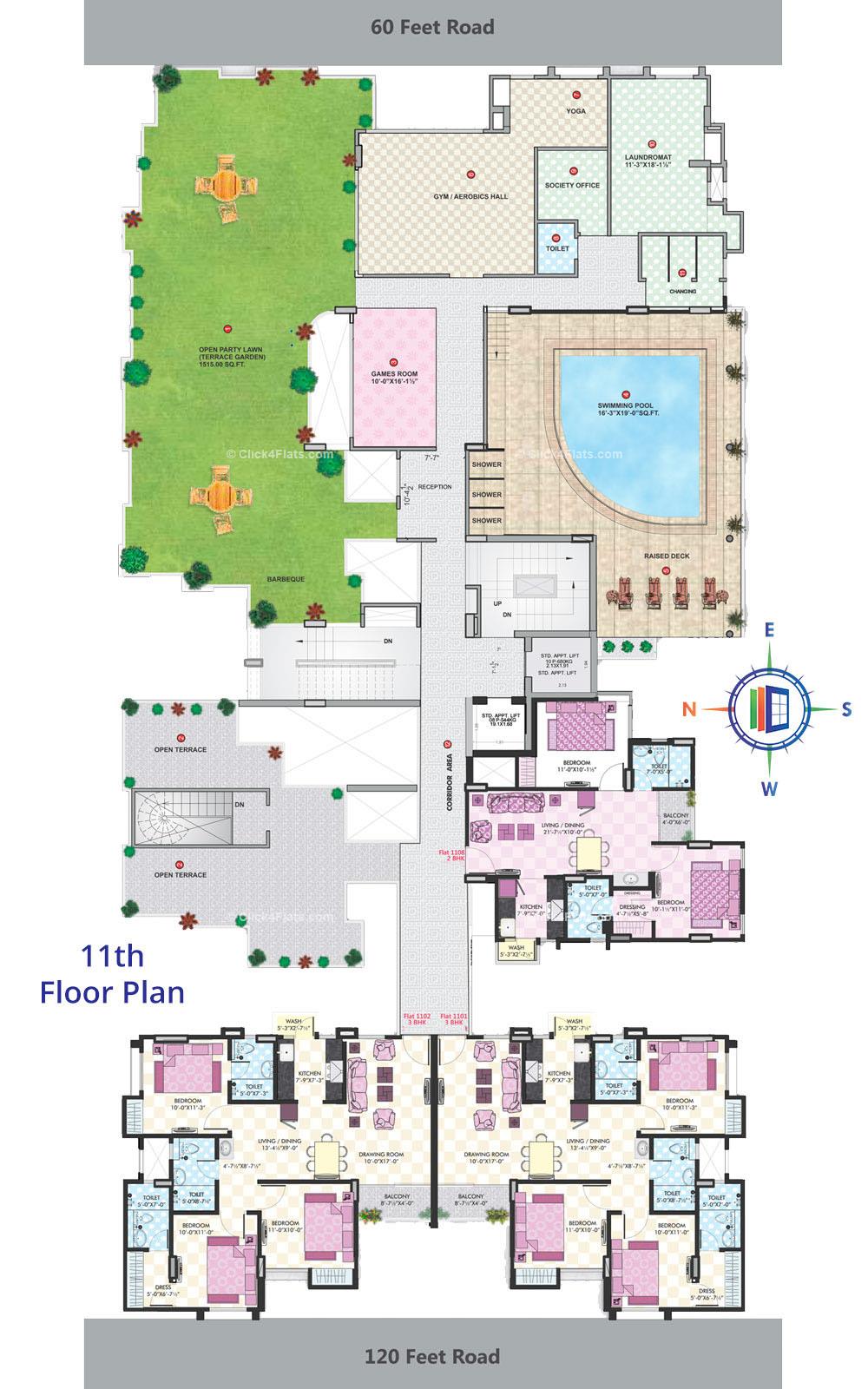 Upasna Sagar Vedas 11th Floor Plan