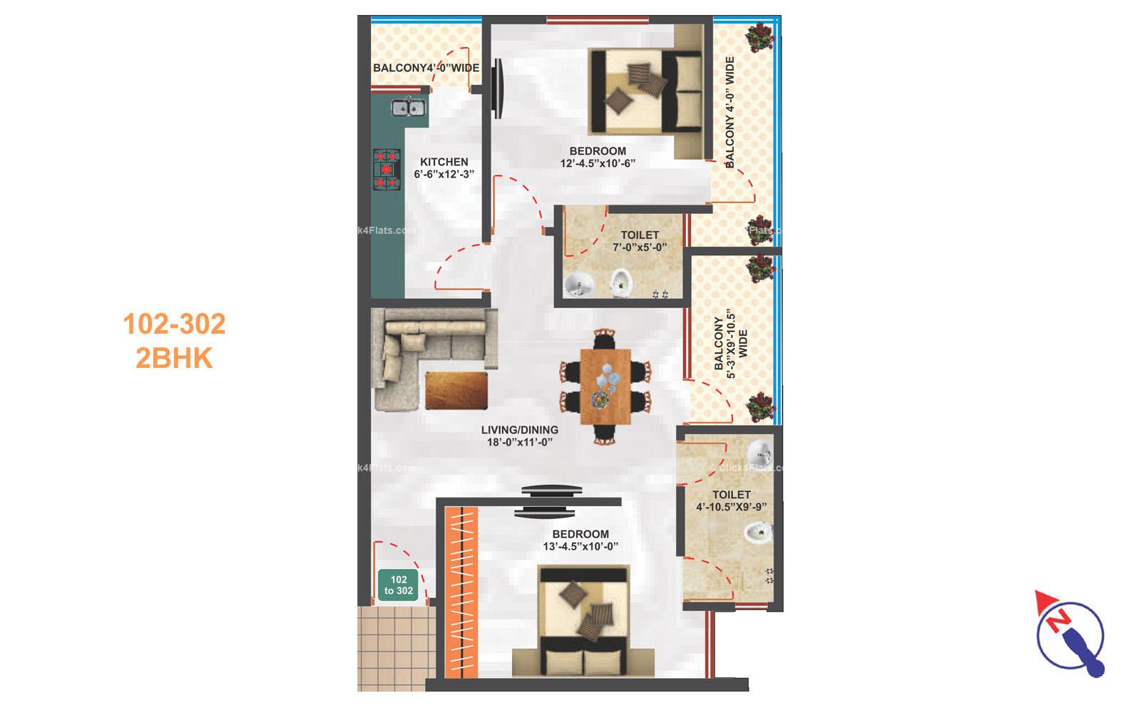 SNG Samriddhi 2 BHK 