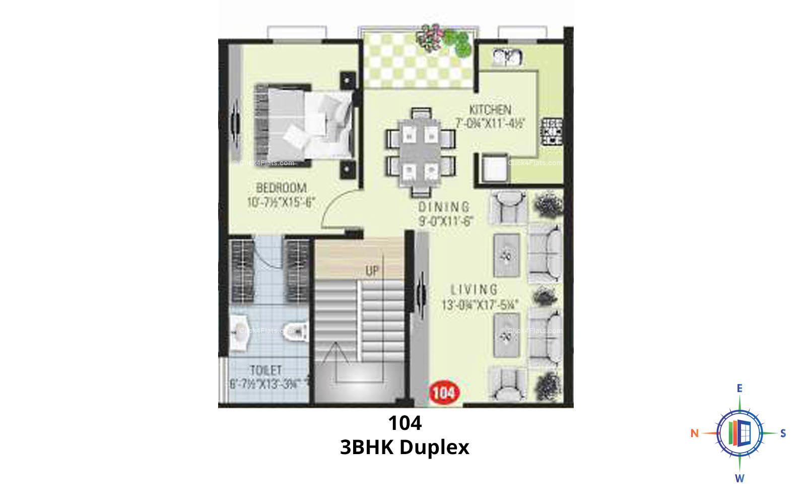 Sapphire Space 3 BHK 