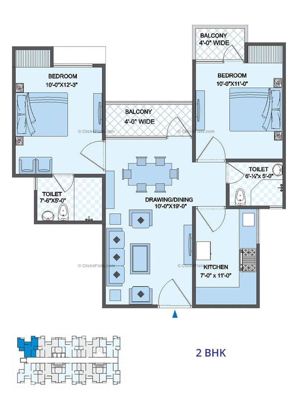 Shankra Residency 2 BHK 