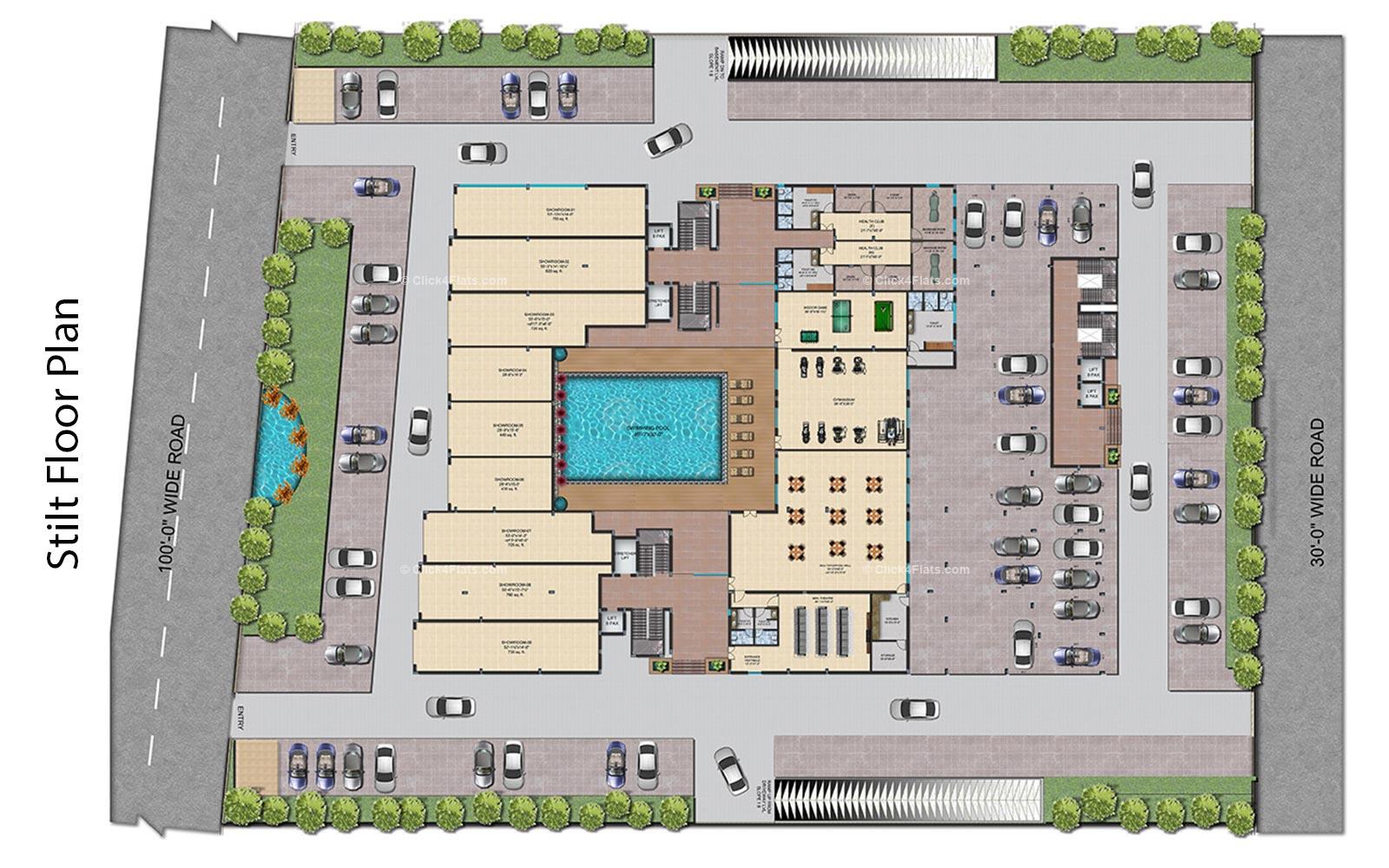 Shivalika Stilt Floor Plan