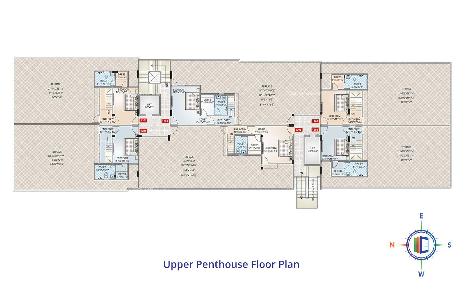 Shivgyan Heights Upper Penthouse Floor Plan