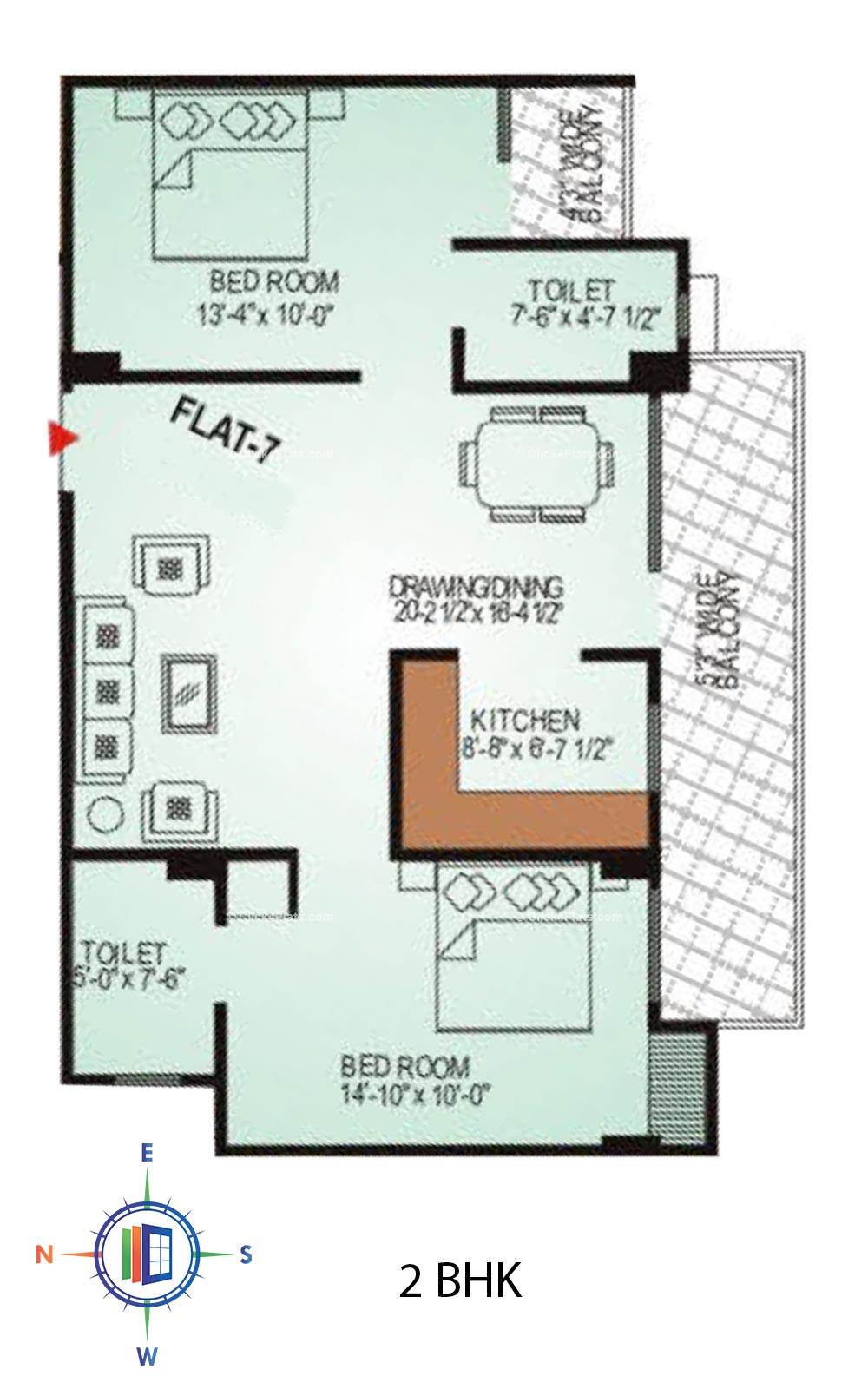 Shree Gordhan Heights 2 BHK 