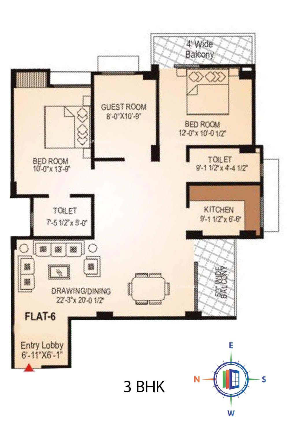 Shree Gordhan Heights 3 BHK 