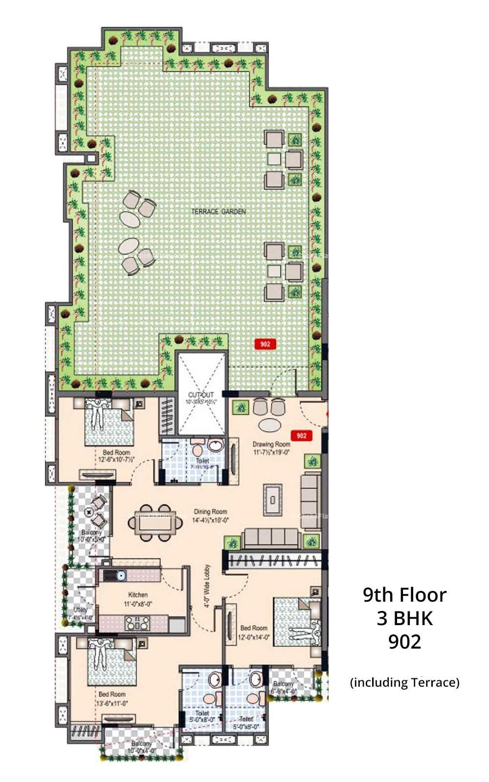 Silver Spring 3 BHK 