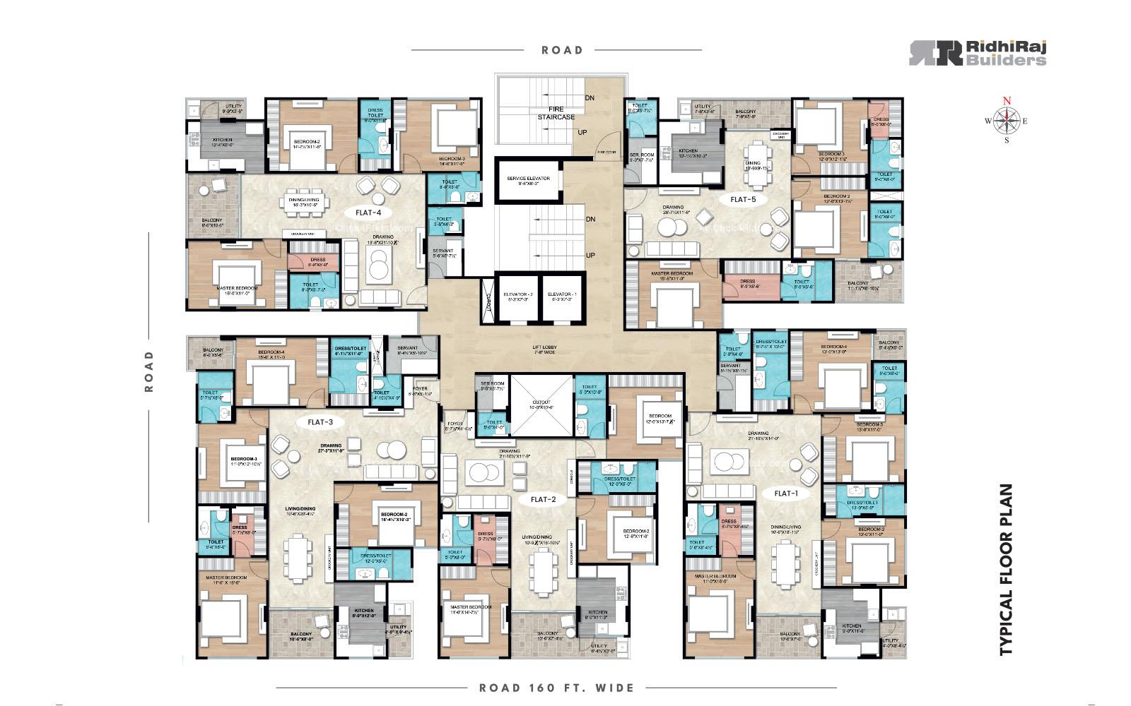 Sky Typical Floor Plan