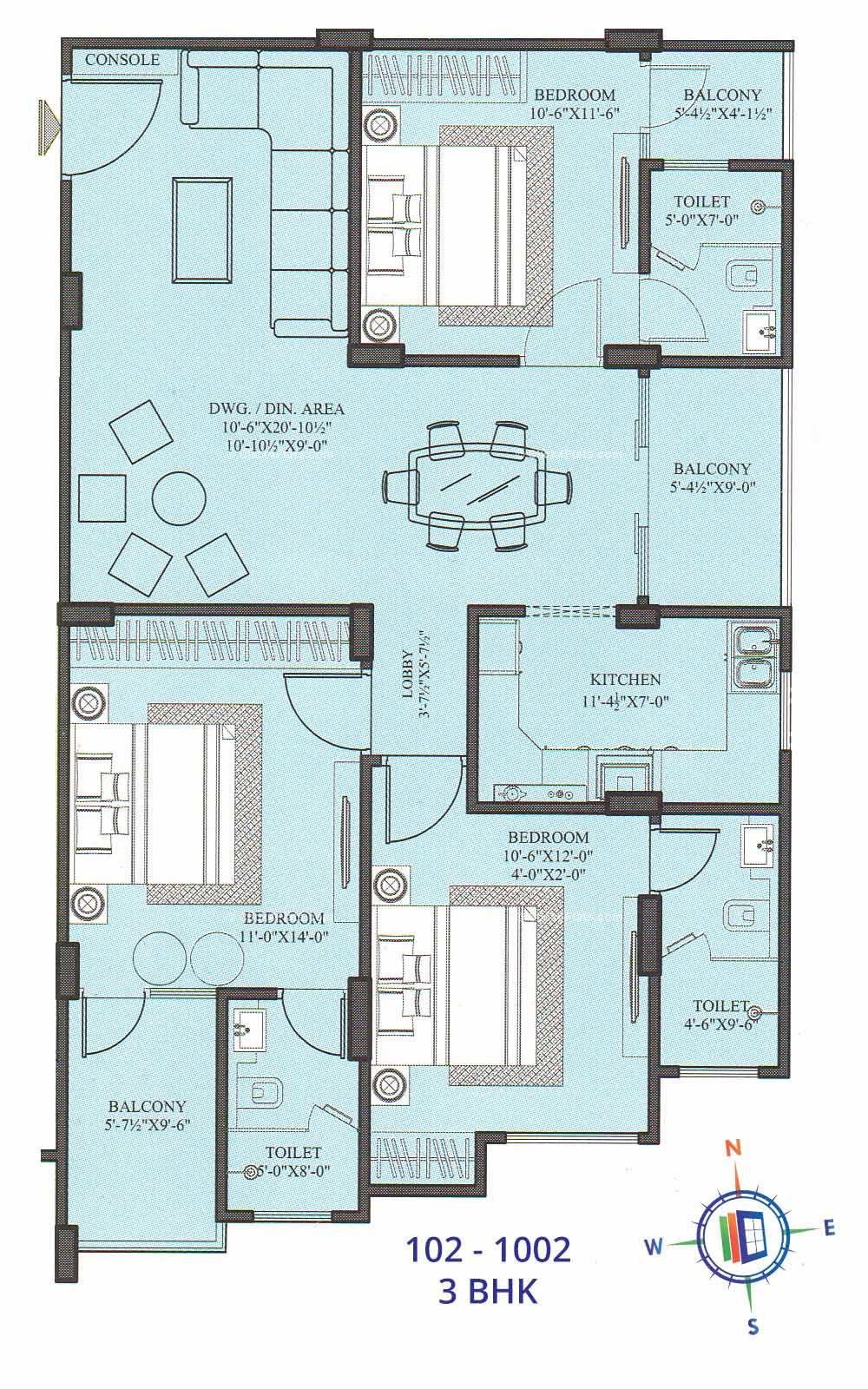 UDB Skyway 1 3 BHK 