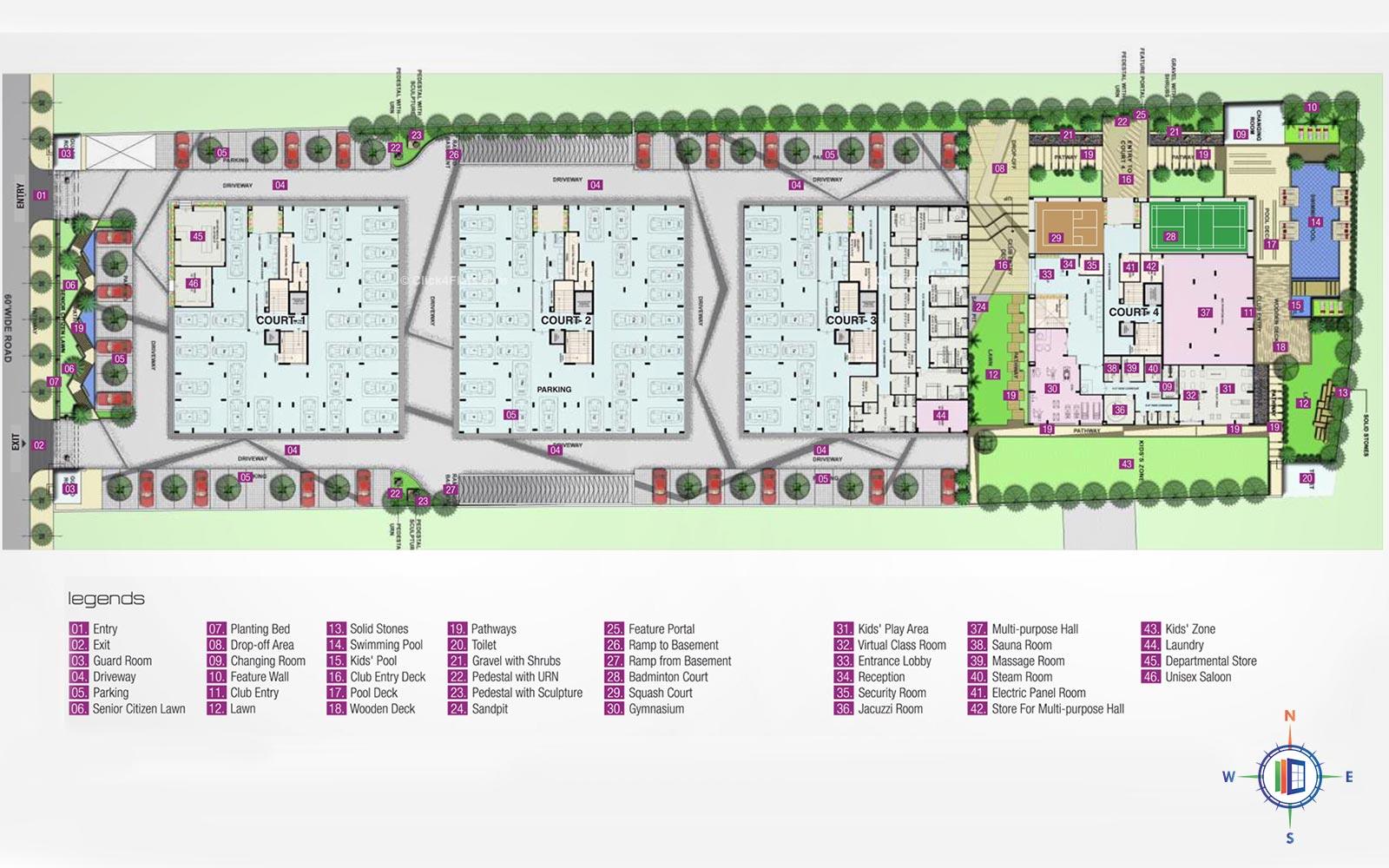 South Court Stilt Floor Plan