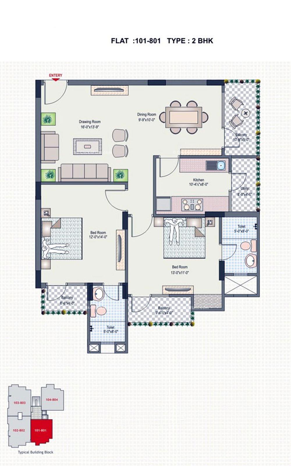 Silver Spring 2 BHK 