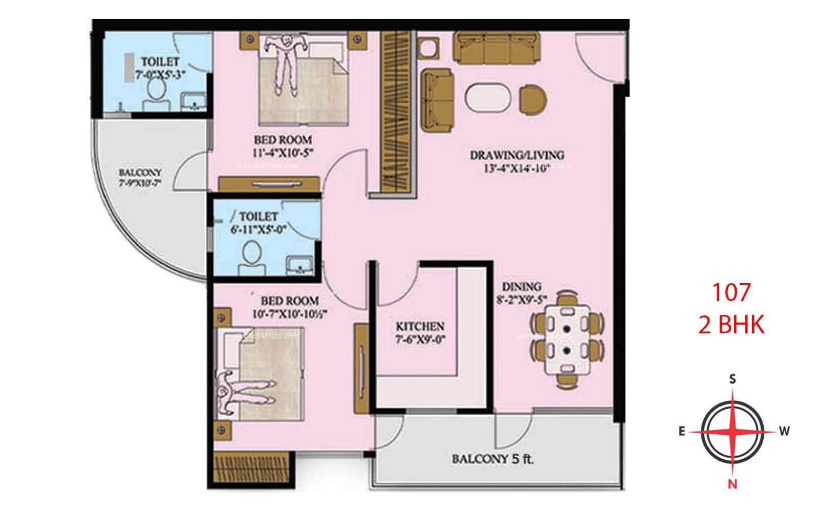 Star Valley 2 BHK 