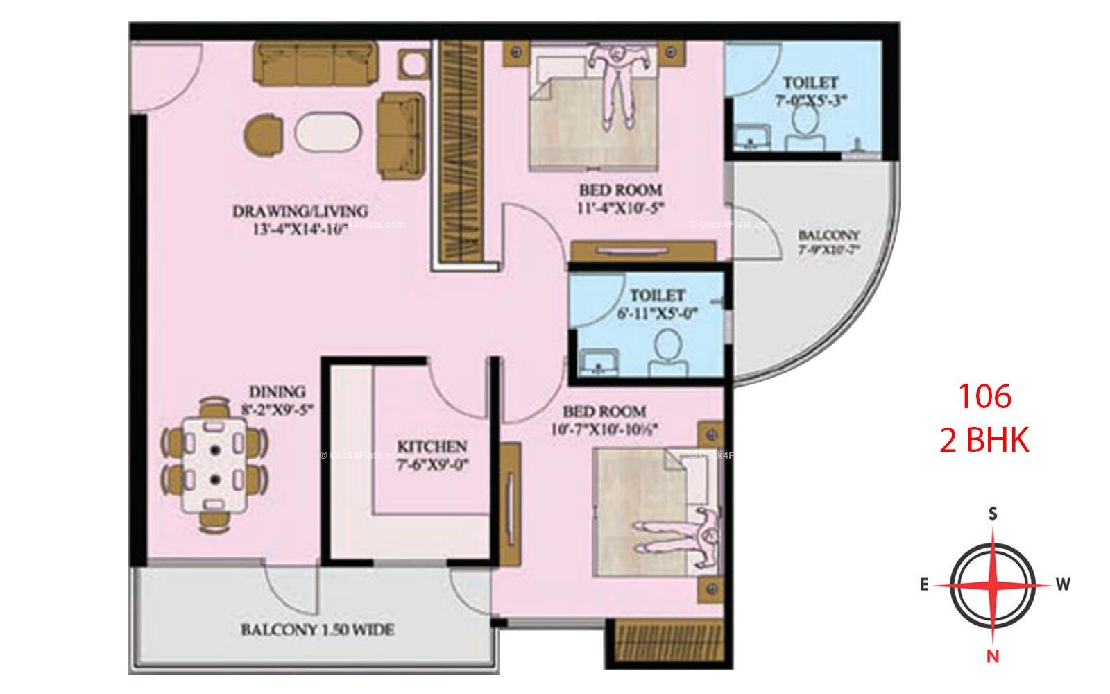 Star Valley 2 BHK 